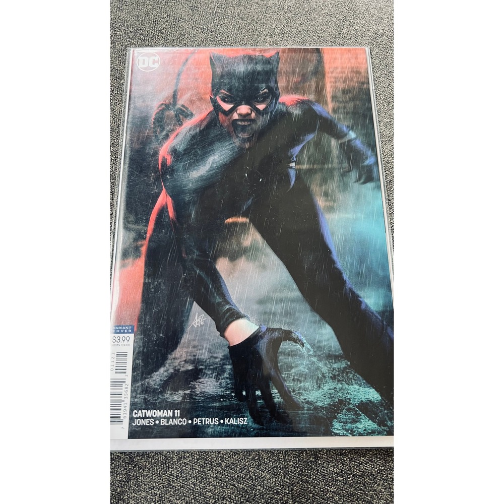 DC Comics Catwoman 11 Comic Book Artgerm Variant Cover Black Rain Art